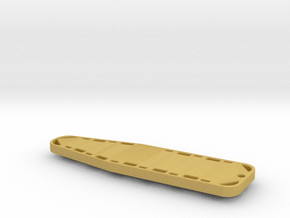 Backboard Keychain in Tan Fine Detail Plastic
