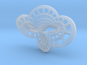 Round Möbius Strip (Small) in Clear Ultra Fine Detail Plastic