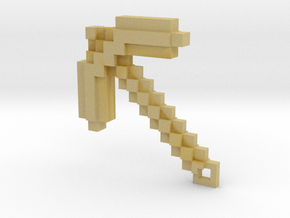 Minecraft - Pickaxe in Tan Fine Detail Plastic