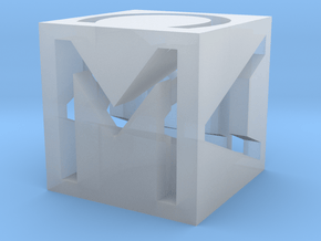 MAC cube in Clear Ultra Fine Detail Plastic