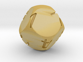 Alt D8 Sphere Dice in Tan Fine Detail Plastic