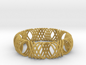 bracelet spirals 1 in Tan Fine Detail Plastic