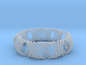 bracelet spirals 1 in Clear Ultra Fine Detail Plastic