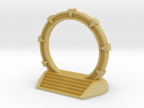Gate Game Token (4cm) in Tan Fine Detail Plastic