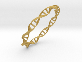 DNA Moebius bracelet (large) in Tan Fine Detail Plastic