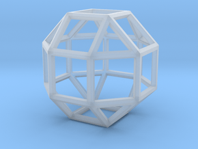 rhombicuboctahedron in Clear Ultra Fine Detail Plastic