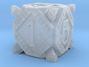 Dwarf dice in Clear Ultra Fine Detail Plastic