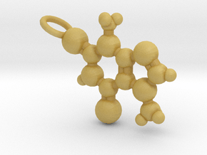 Theobromine Necklace (small) in Tan Fine Detail Plastic
