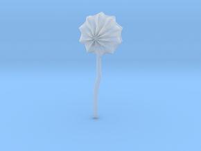 flower01 in Clear Ultra Fine Detail Plastic