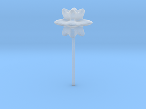 flower03 in Clear Ultra Fine Detail Plastic