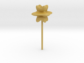 flower10 in Tan Fine Detail Plastic