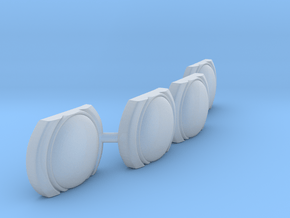 Futurliner Front Lights in Clear Ultra Fine Detail Plastic