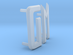 Futurliner GM letters in Clear Ultra Fine Detail Plastic