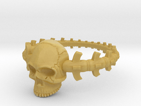 Bone Ring -v1a in Tan Fine Detail Plastic