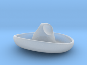 sombrero2 in Clear Ultra Fine Detail Plastic
