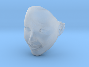 Diana improved face 02 in Clear Ultra Fine Detail Plastic