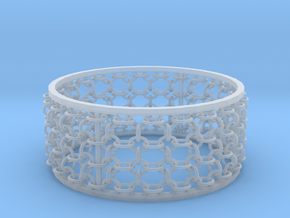 3in Emperor Bracelet in Clear Ultra Fine Detail Plastic