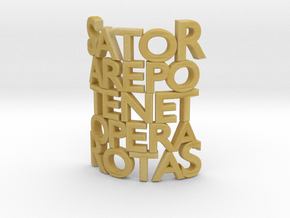 Sator Arepo Tenet Opera Rotas in Tan Fine Detail Plastic