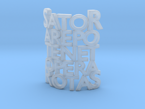 Sator Arepo Tenet Opera Rotas in Clear Ultra Fine Detail Plastic