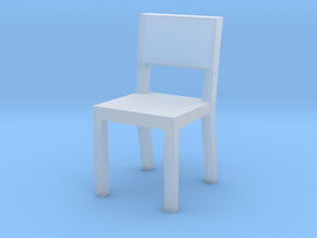 1:48 chair3 in Clear Ultra Fine Detail Plastic