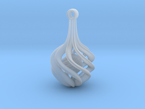 pendant spiral 2 in Clear Ultra Fine Detail Plastic