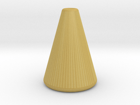Simple Conical Light Cord Pull in Tan Fine Detail Plastic