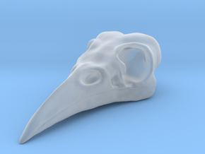 Raven Skull Pendant in Clear Ultra Fine Detail Plastic