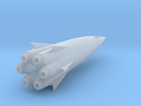 "Cohete" Class SpaceShip Heavy Armed. in Clear Ultra Fine Detail Plastic