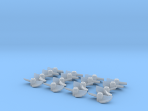 12mm Racing Props (16 Pack) in Clear Ultra Fine Detail Plastic