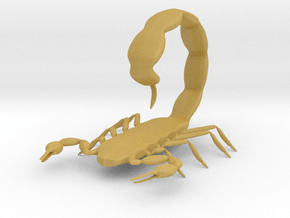 scorpion tail up in Tan Fine Detail Plastic