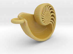 Nautilus Pendant in Tan Fine Detail Plastic