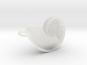 Nautilus Pendant (Small) in Clear Ultra Fine Detail Plastic