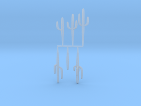 Z Scale Saguaro Collection 01 in Clear Ultra Fine Detail Plastic