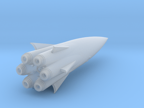 "Cohete" Class Fast Escort SpaceShip [V2] in Clear Ultra Fine Detail Plastic