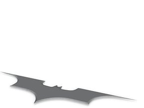 Batarang in Clear Ultra Fine Detail Plastic