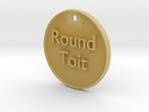 roundtoit in Tan Fine Detail Plastic