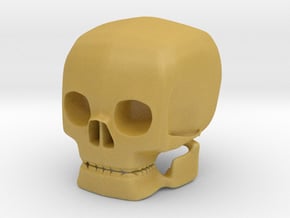 skull solid in Tan Fine Detail Plastic