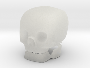 skull solid in Clear Ultra Fine Detail Plastic