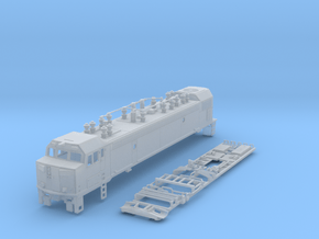 NGF6C1 N scale British Columbia Railway GF6C in Clear Ultra Fine Detail Plastic