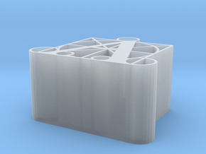 A - PENCIL HOLDER - DURER ALPHABET in Clear Ultra Fine Detail Plastic