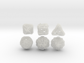 Loops Dice in Clear Ultra Fine Detail Plastic