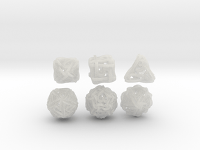 Loops Dice - Small in Clear Ultra Fine Detail Plastic