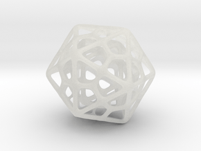 Double Icosahedron Silver in Clear Ultra Fine Detail Plastic