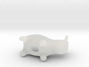 Betsy - the employer brand cow (50mm) in Clear Ultra Fine Detail Plastic