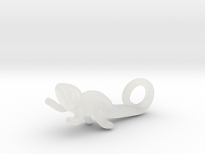 Chameleon Pendant (Small) in Clear Ultra Fine Detail Plastic