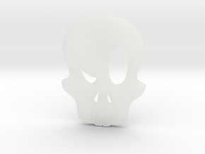 Eyebrow Skull Pendant (Small) in Clear Ultra Fine Detail Plastic