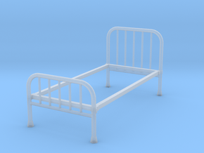 1:24 Iron Bed 1 (Not Full Size) in Clear Ultra Fine Detail Plastic