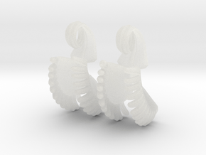 Venus Fly Trap Earrings (Small) in Clear Ultra Fine Detail Plastic