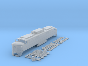 NEP504 N scale EP-5 loco - modified + guides in Clear Ultra Fine Detail Plastic