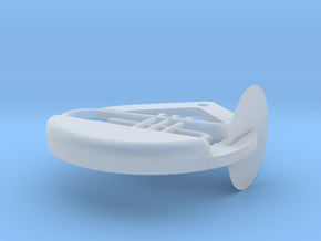 Mellophone emblem in Clear Ultra Fine Detail Plastic
